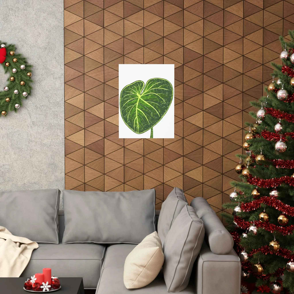 Philodendron Gloriosum Botanical Print – Unframed Wall Art