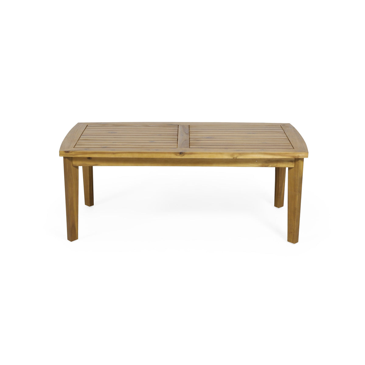 2-Person Outdoor Acacia Wood Patio Seating Group with Cushions and Coffee Table, view 13