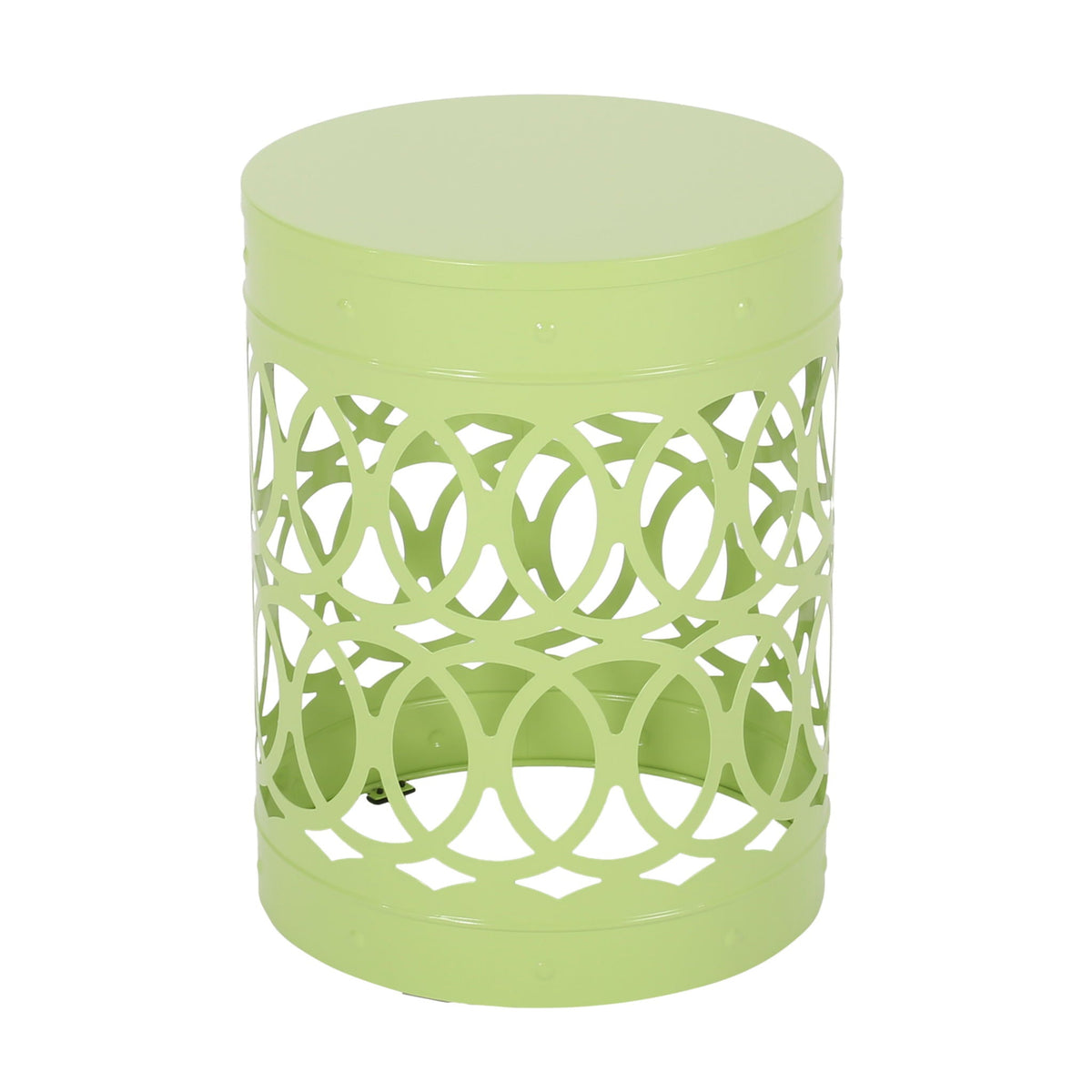 Outdoor Metal Large End Table, Modern Design, view 3