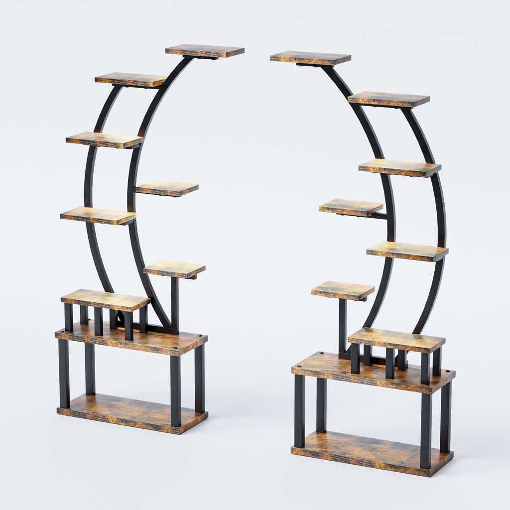 9-tier plant stand with 5 adjustable grow lights, view 10