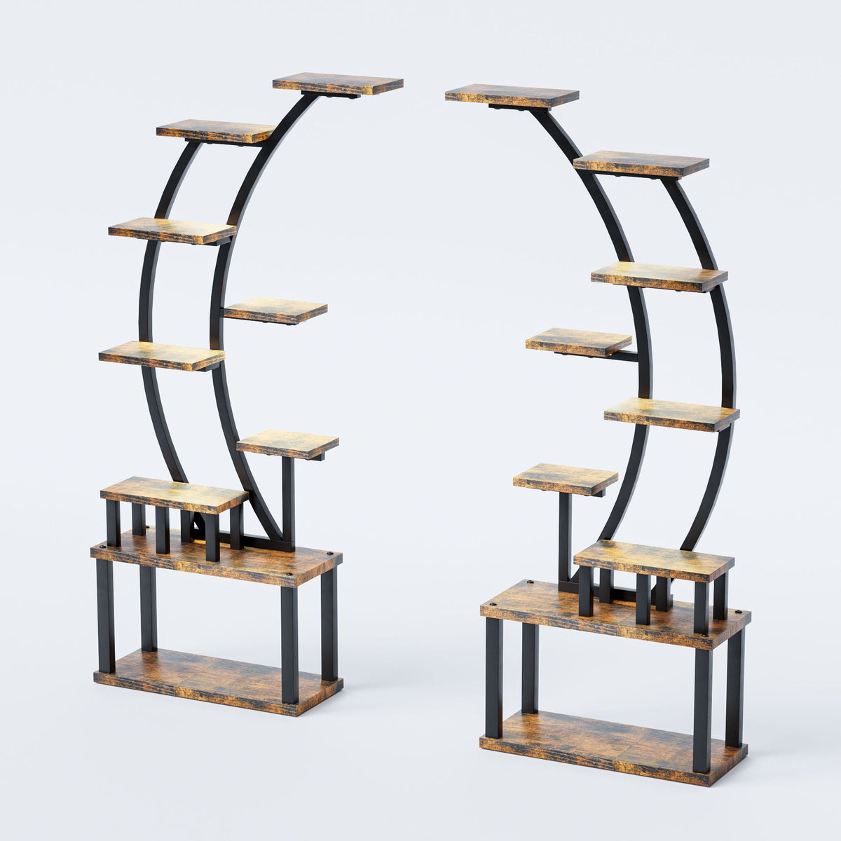 9-tier plant stand with 5 adjustable grow lights, view 10