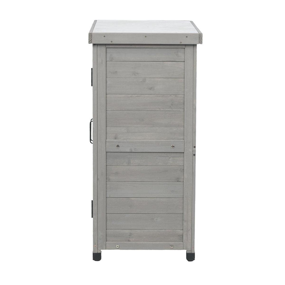 Potting Bench With Storage Cabinet And Metal Table Top For Outdoor, view 15