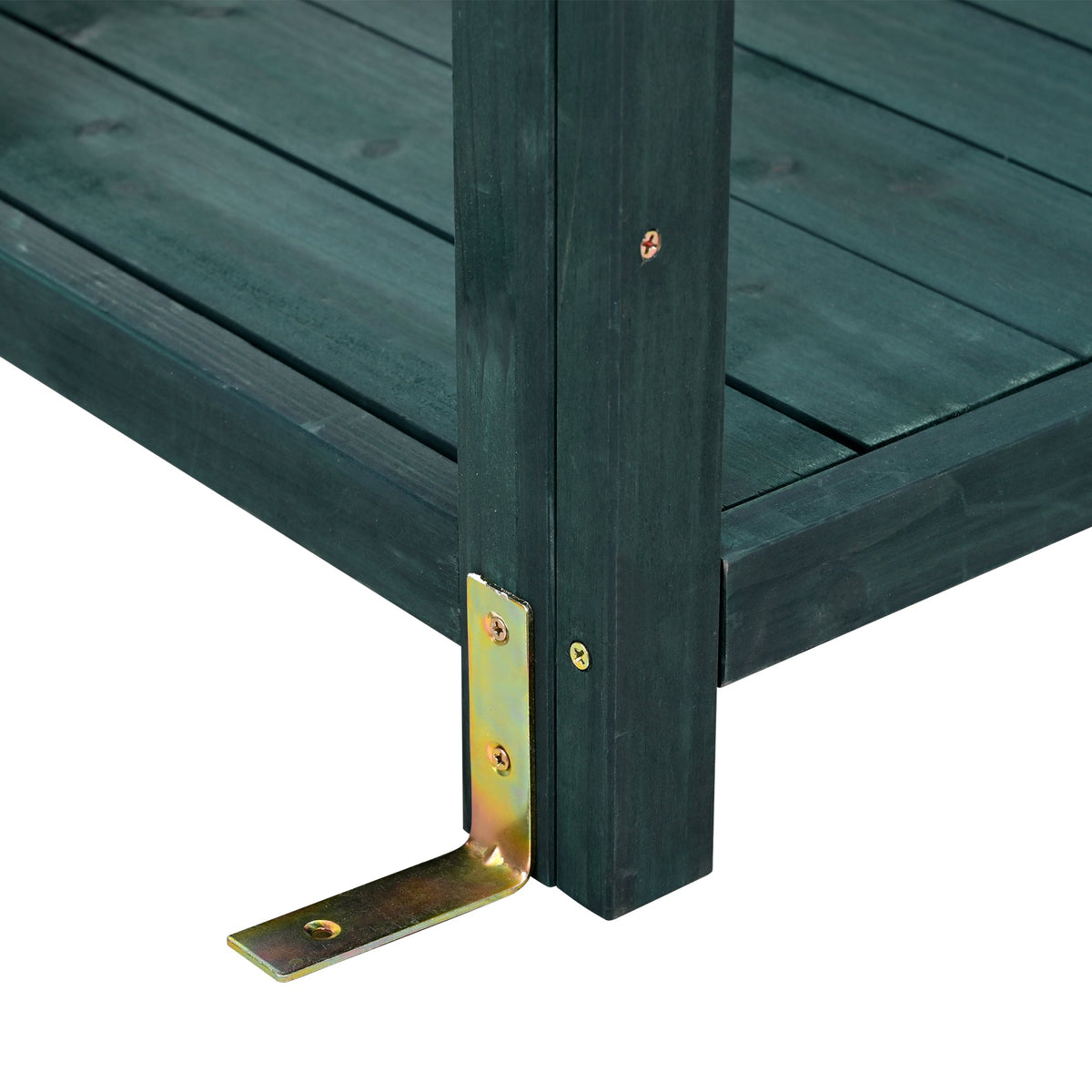 TOPMAX 65" Large Wooden Farmhouse Rustic Outdoor Potting Bench Table, view 14