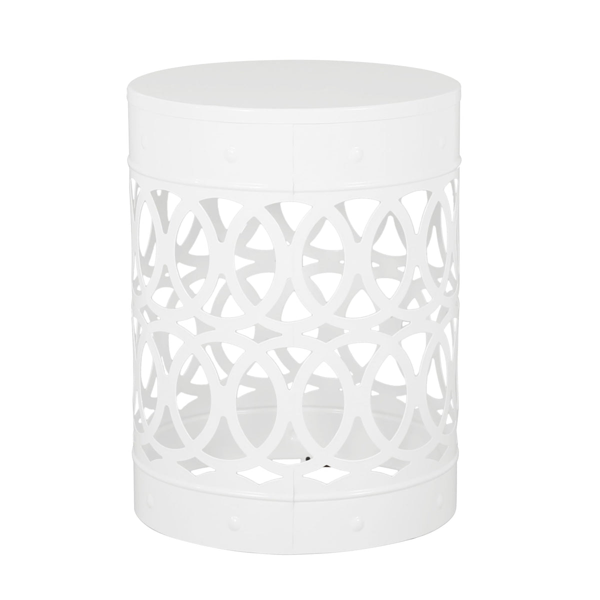 Outdoor Metal Large End Table, Modern Design, view 4