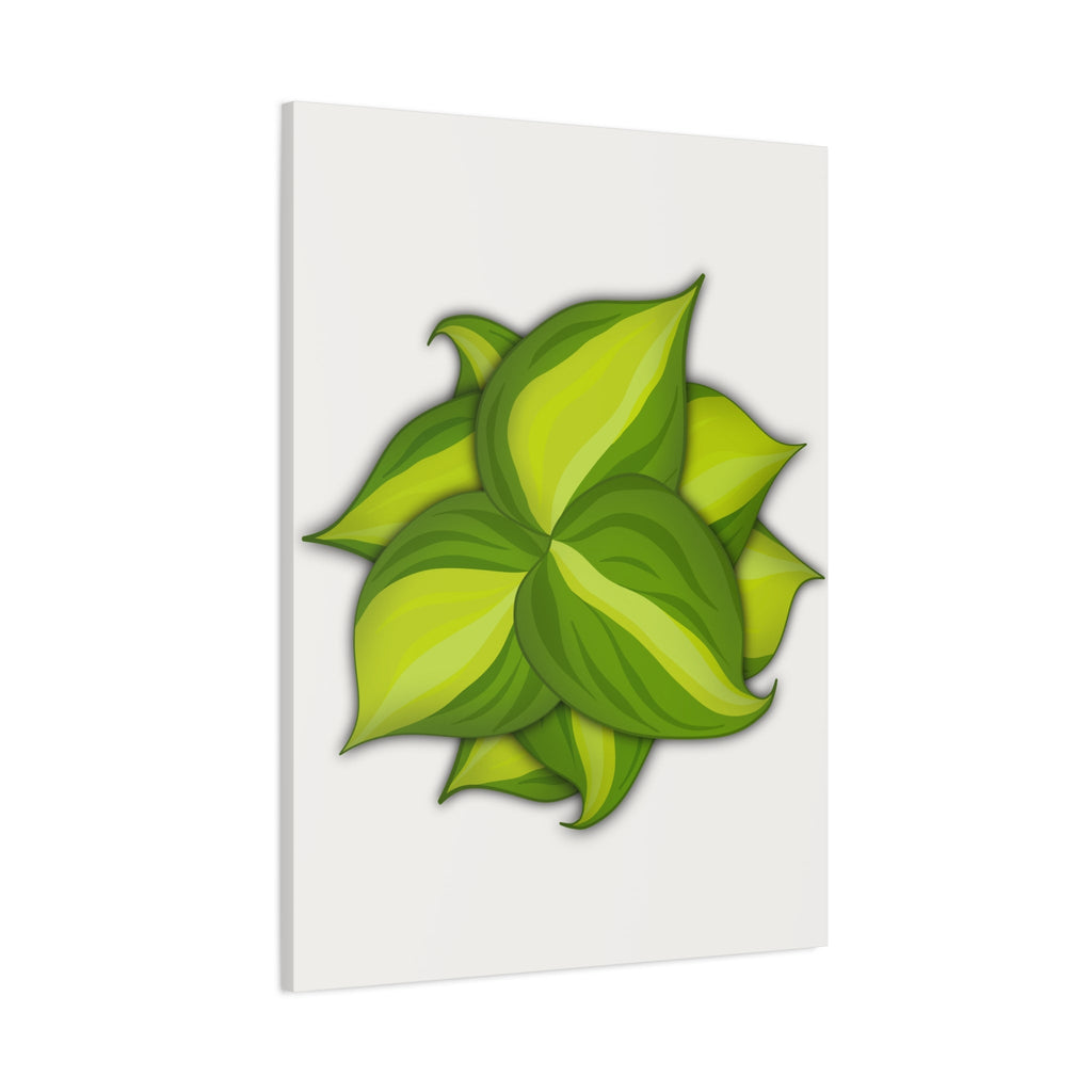 Philodendron Brasil Canvas Print – Botanical Wall Art