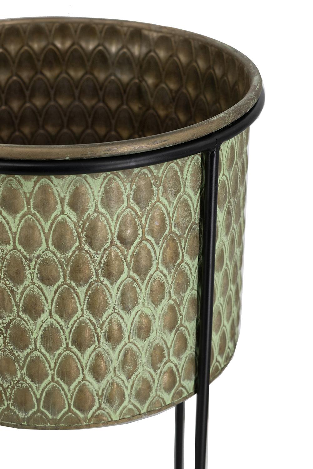 Set of 2 Textured Garden Pots, view 3