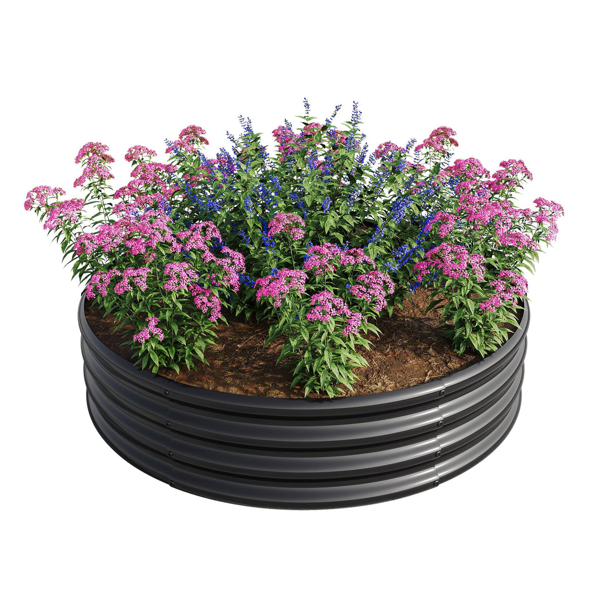 2PCS 47.24" Round Raised Garden Beds for Outdoor Gardening, view 6