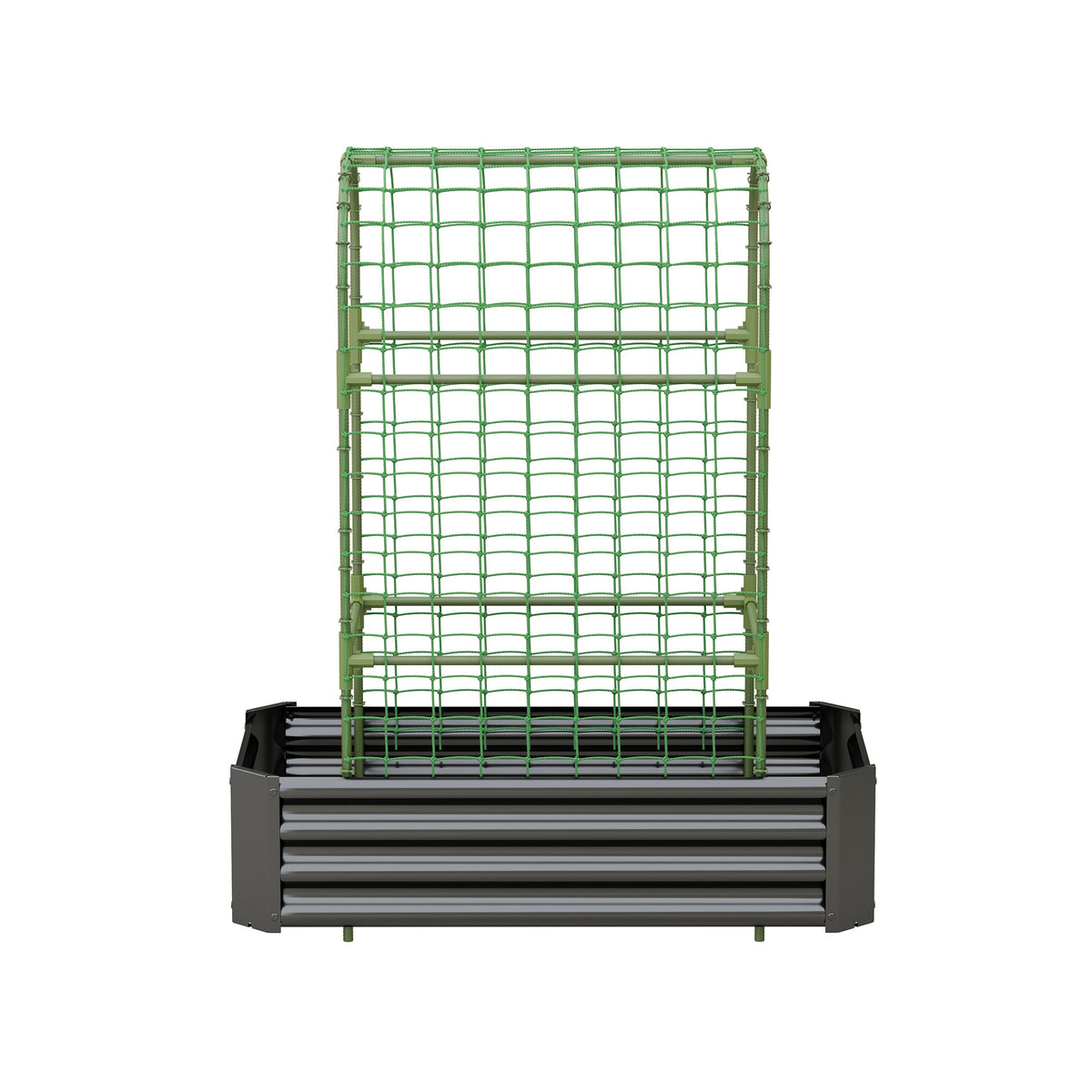 2-in-1 Raised Garden Bed with Trellis - 4x2x1 Ft Outdoor Planter, view 10