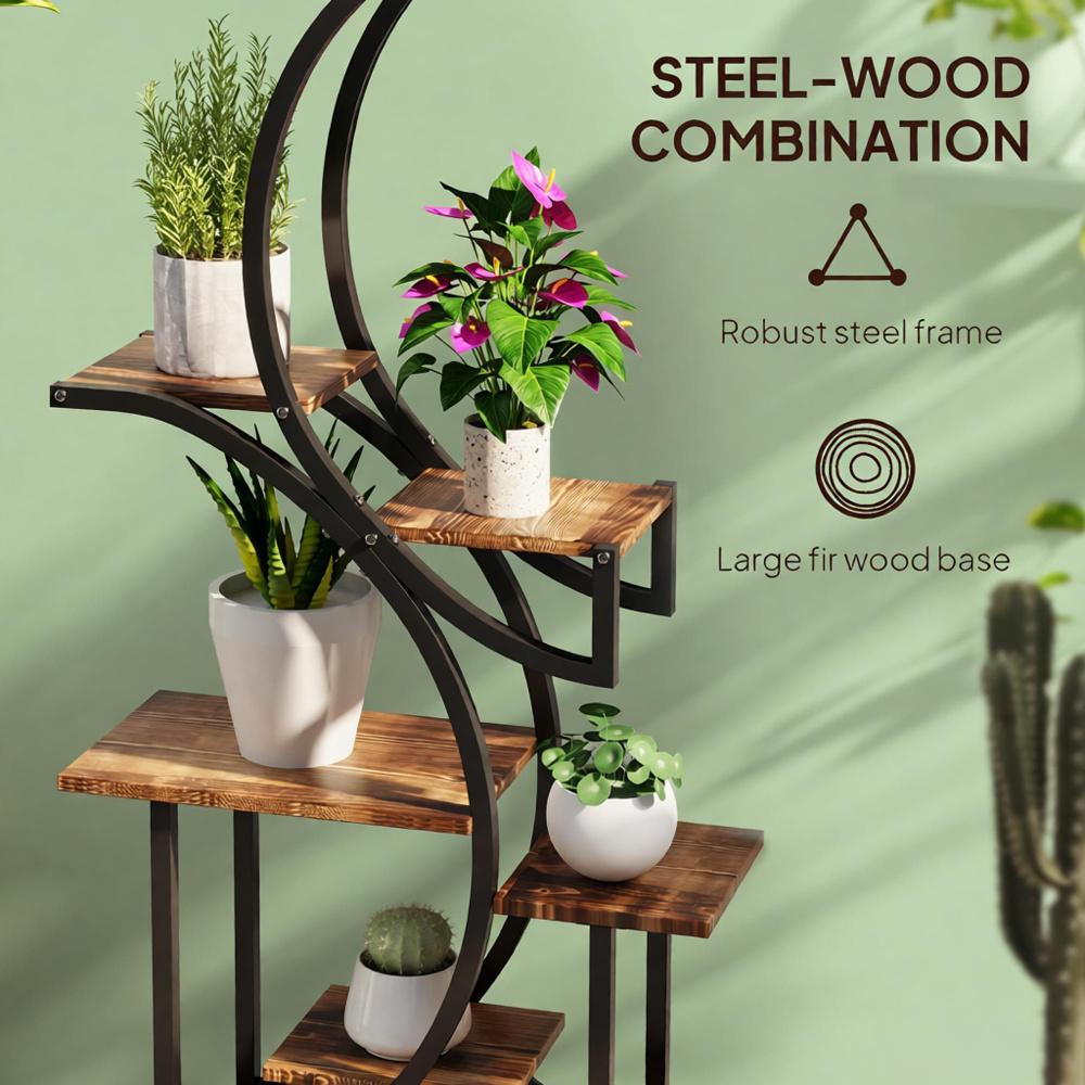 S-shaped 8-tier plant stand, view 5