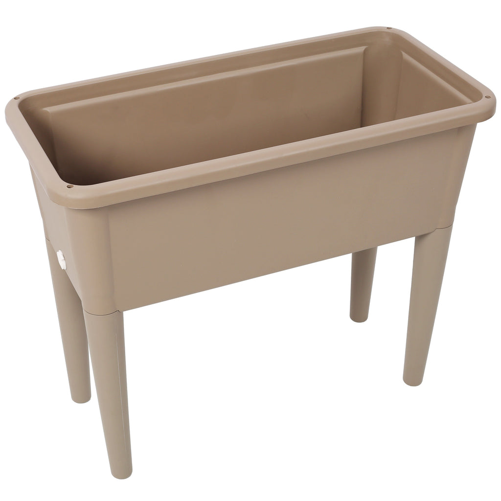 Minimalist Elevated Planter Box with Ventilated Greenhouse Lid, view 7