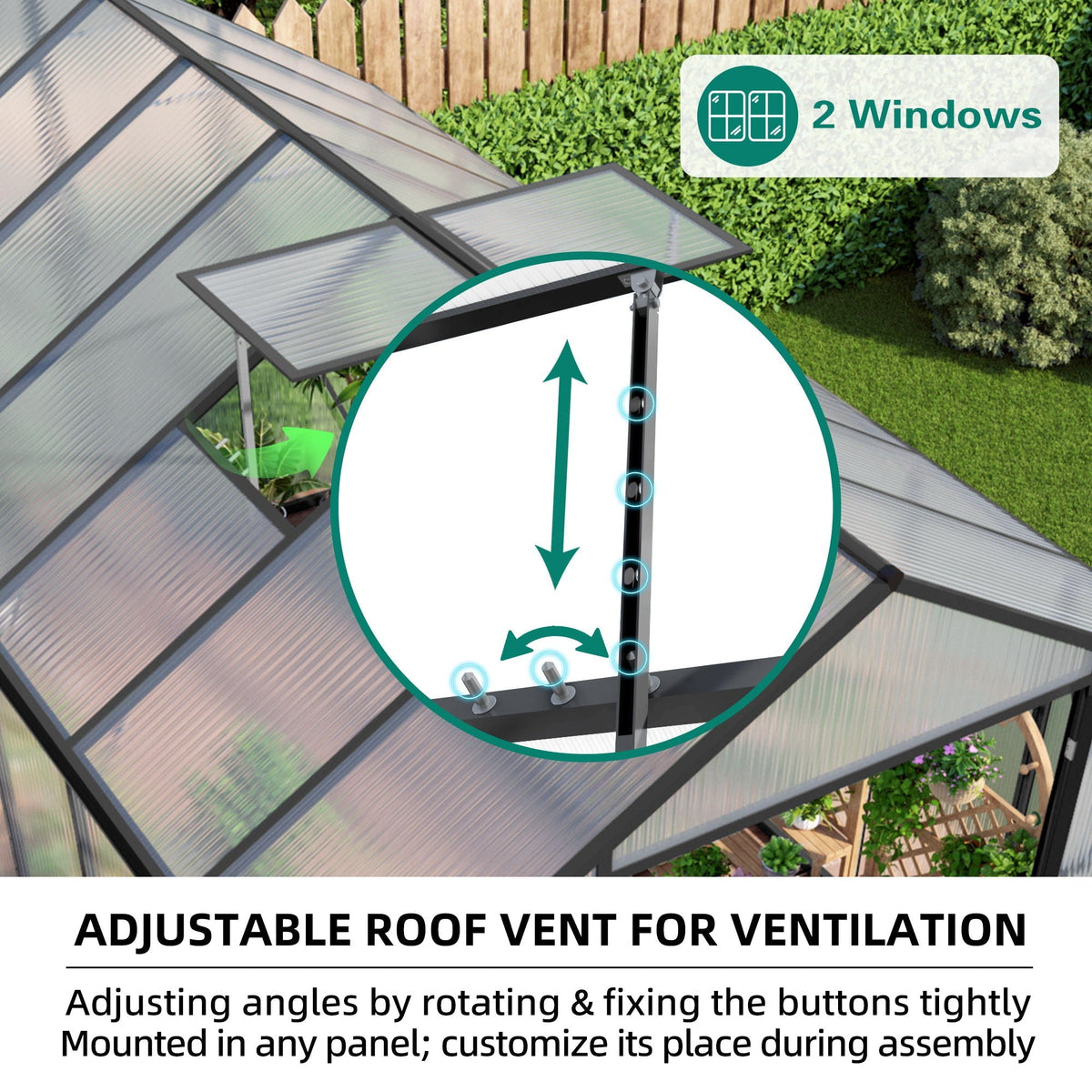 Gain Height Windproof All Season Outdoor Garden Shelter, view 6