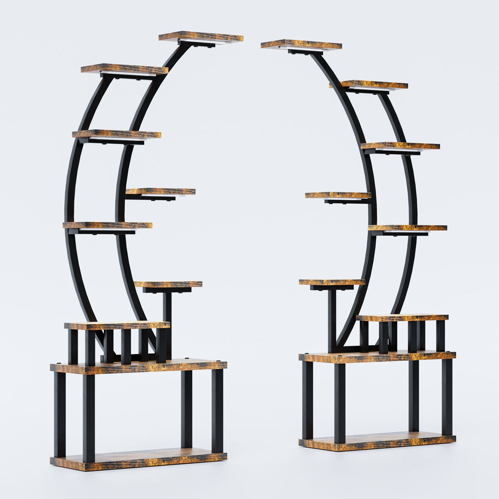 9-tier plant stand with 5 adjustable grow lights, view 11