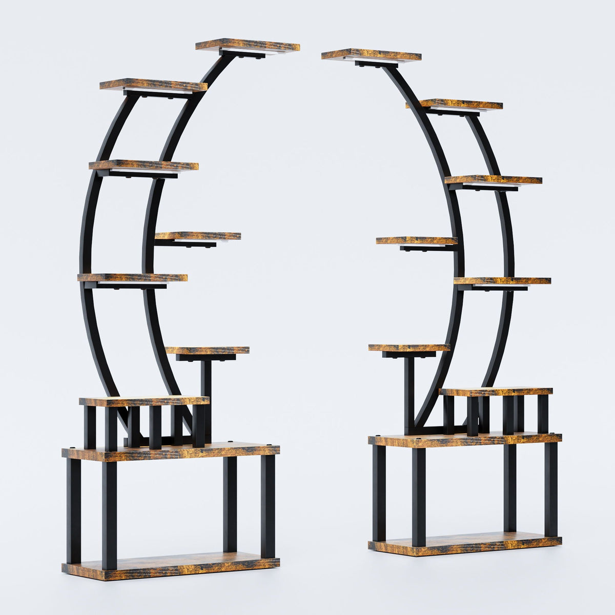 9-tier plant stand with 5 adjustable grow lights, view 11