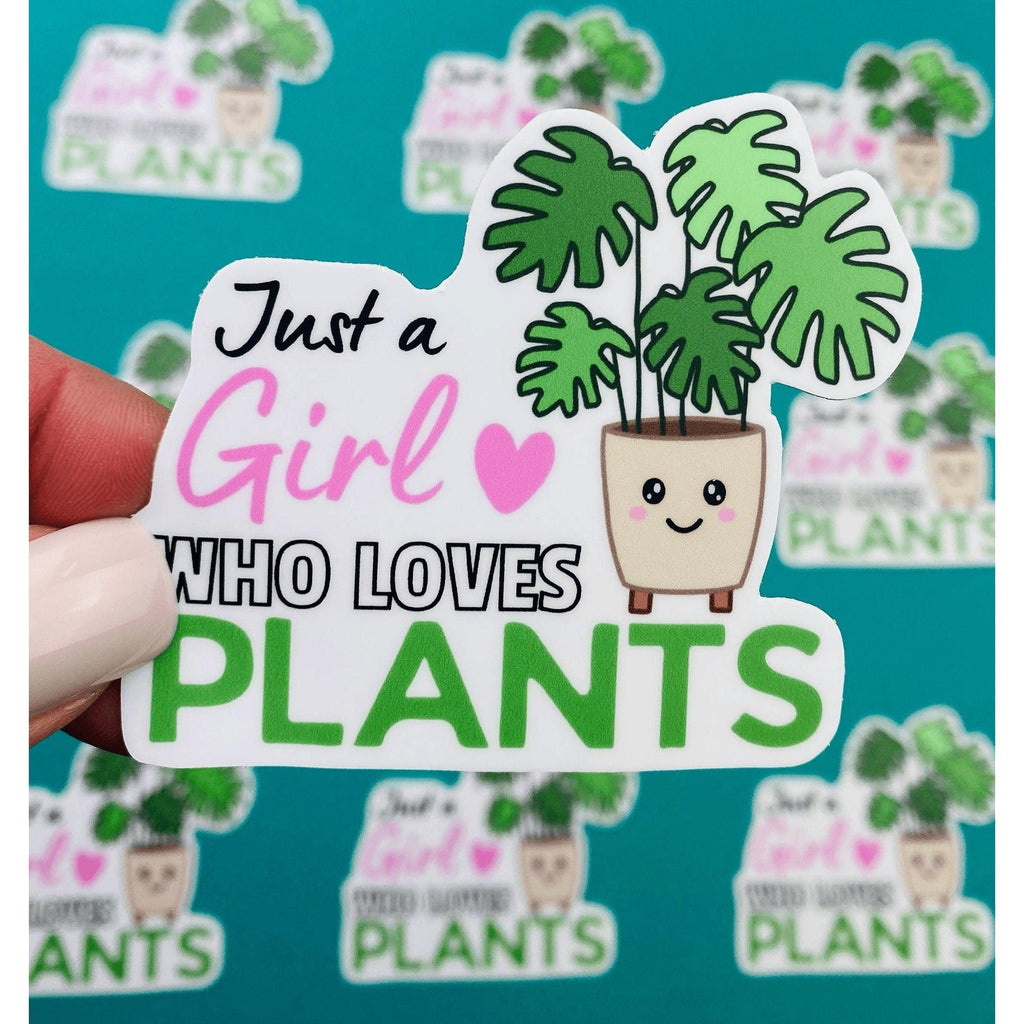 Girl Who Loves Plants Sticker, view 2