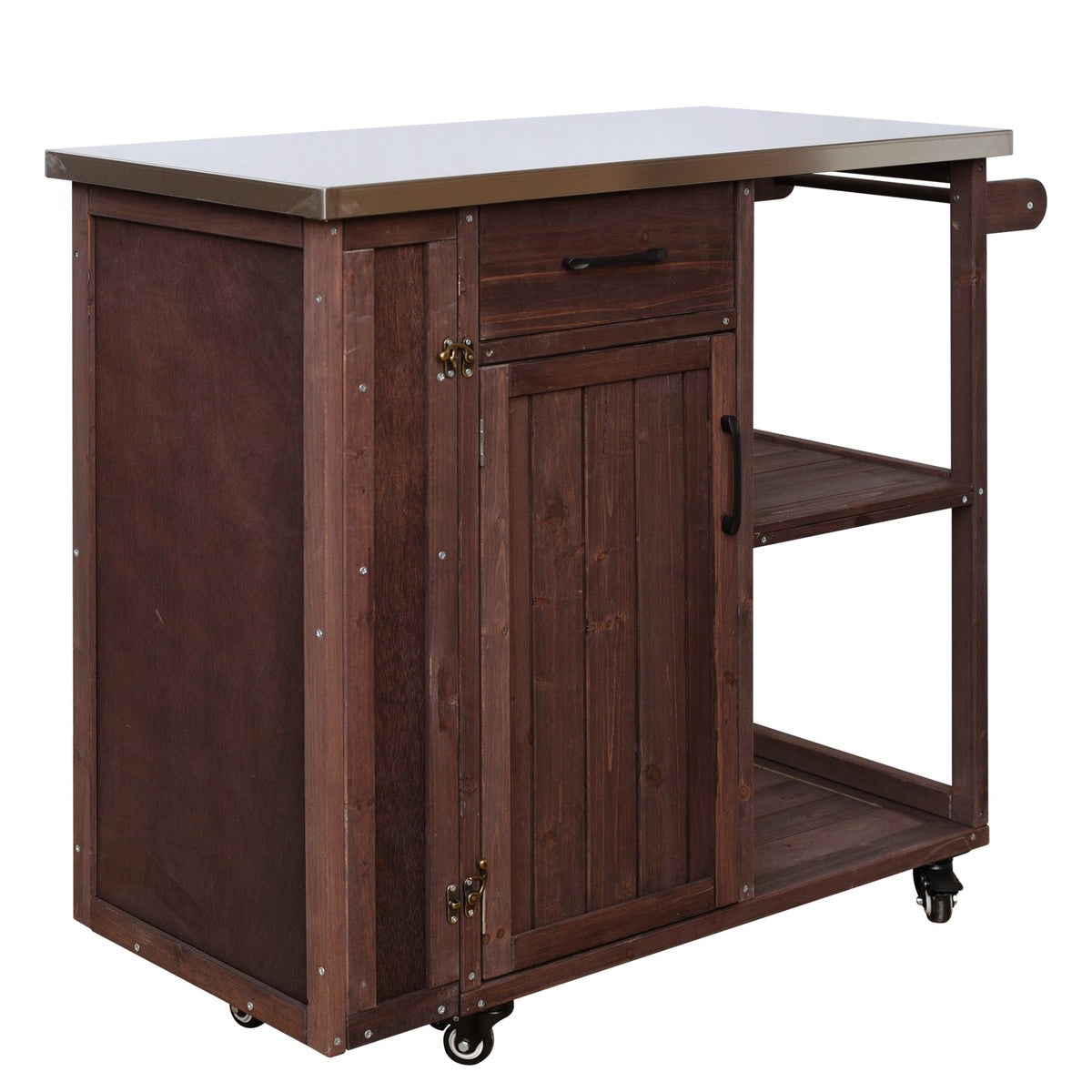Outdoor Kitchen Island Fir Wood Prep Station, view 8