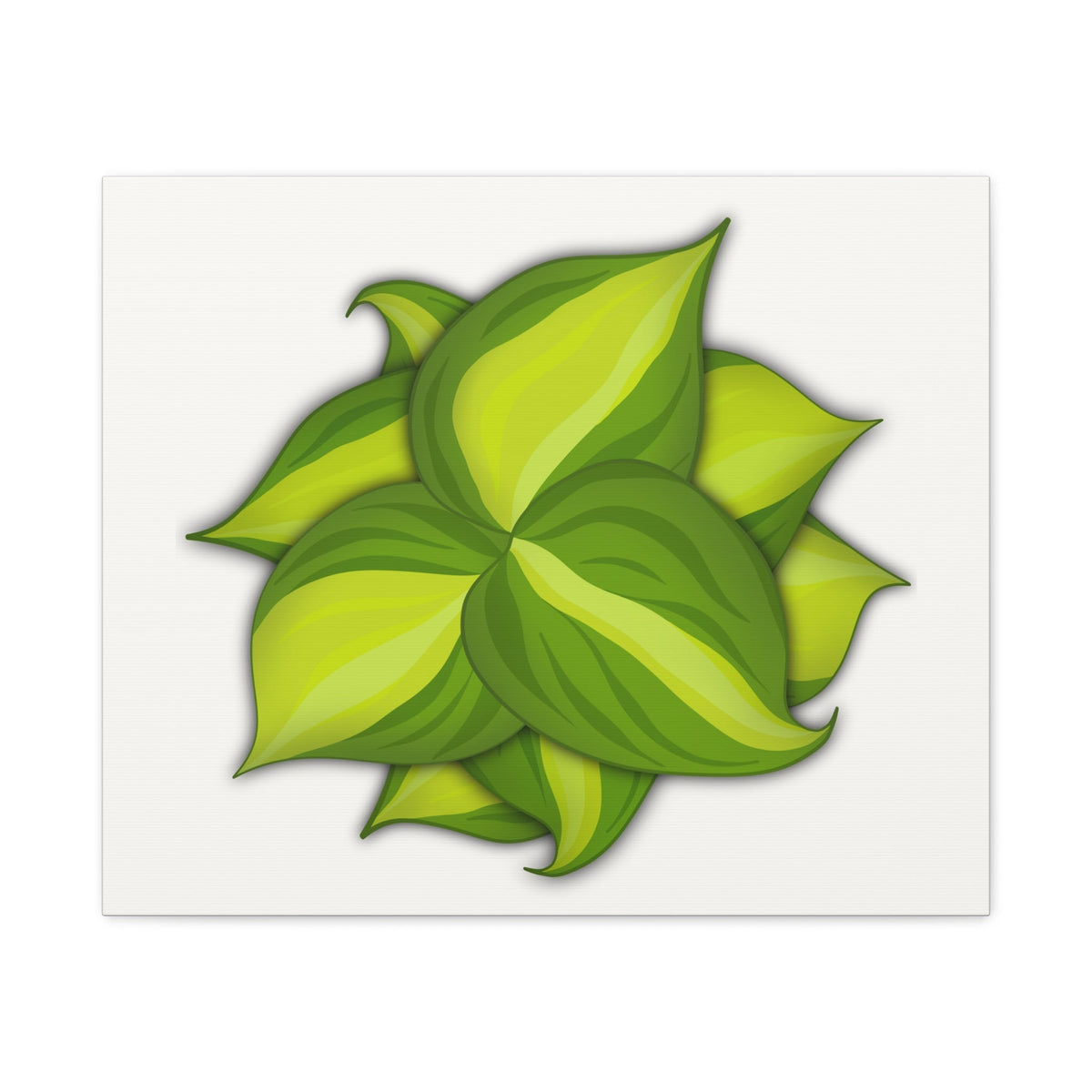 Philodendron Brasil Canvas Print – Botanical Wall Art, view 4
