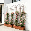 4 Pack Metal Garden Trellis – Brown or Black