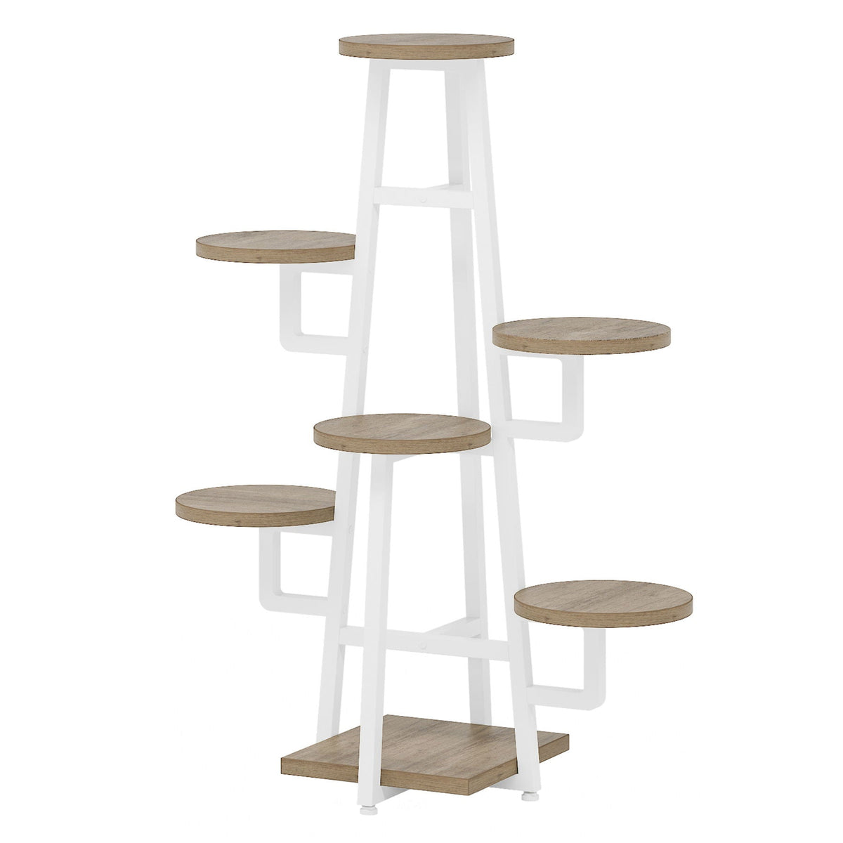 7-tier high-low corner plant shelf, view 10