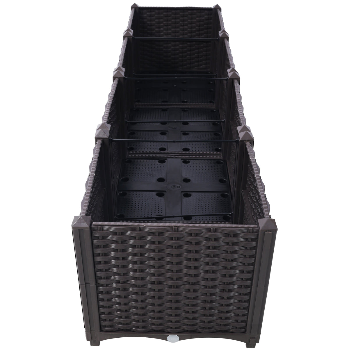Deep Raised Garden Bed Plastic Planter Box with Self-Watering System - Polypropylene, view 8