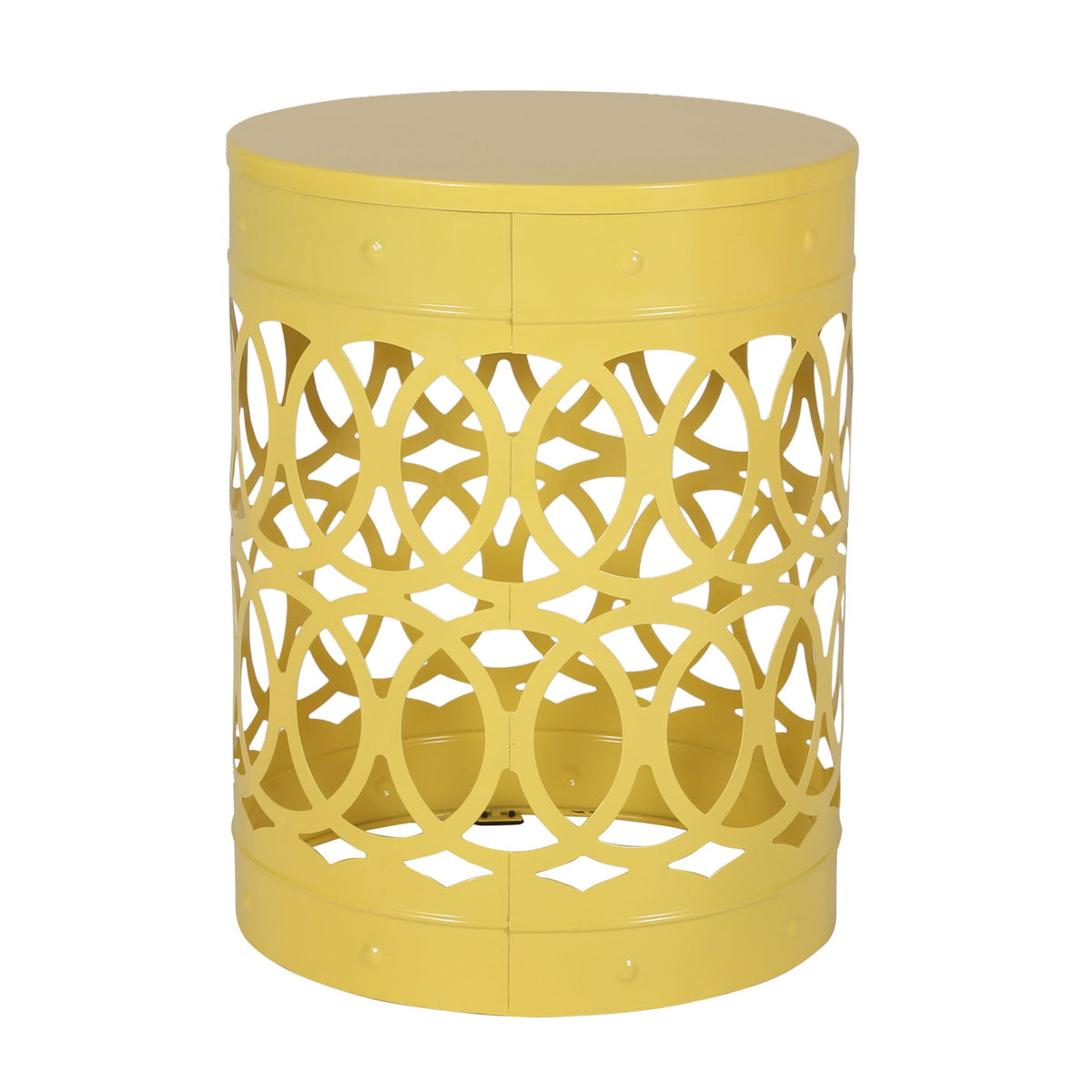 Outdoor Metal Large End Table, Modern Design, view 5