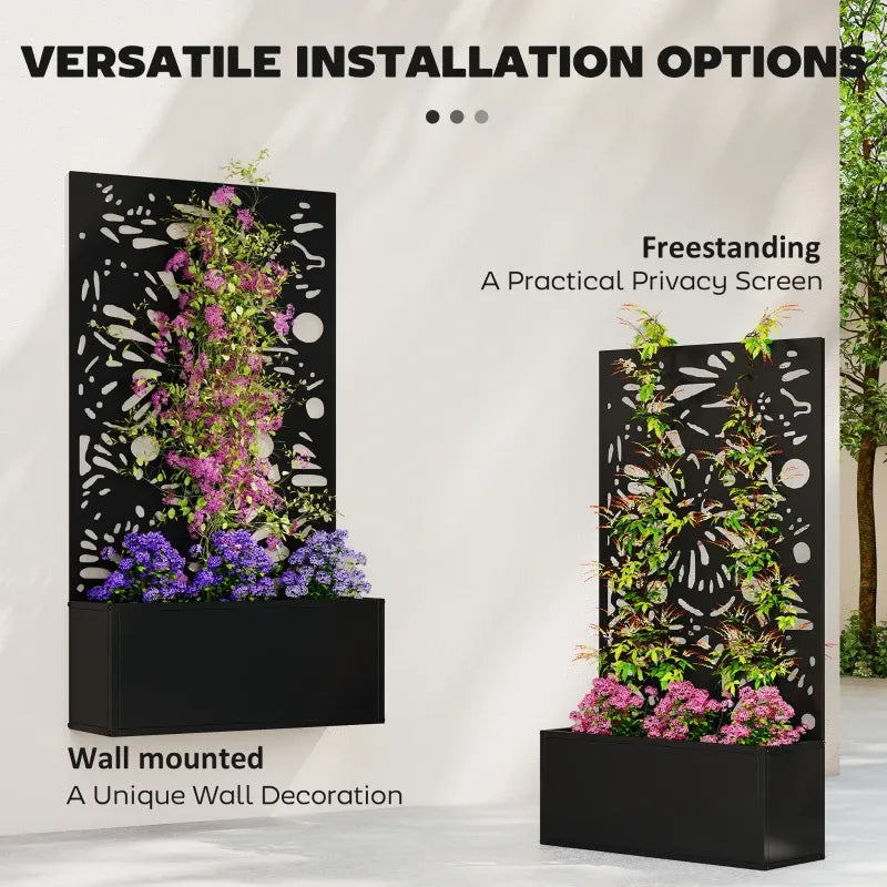 Stylish Plant Bed, Freestanding or Wall Mounted Plant Bed, view 4