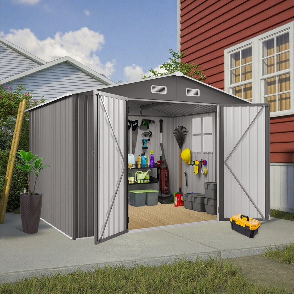 Large Outdoor Storage Shed With Lockable Door, Air Vent, view 4