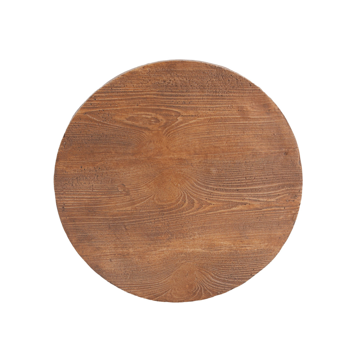 Iris Outdoor Patio Three-Legged Wood-Grain Side Table, view 12