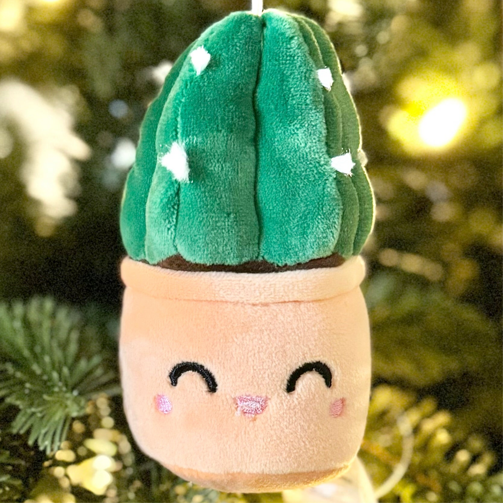 Cuddly Cactus Plush Keychain – 5″ Plant Lover Bag Charm, view 2