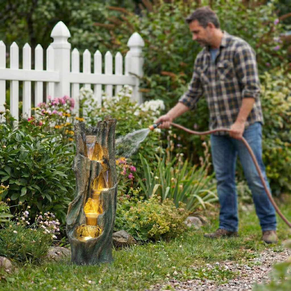 Waterfall Fountain for Outdoor Gardens and Patios, view 7