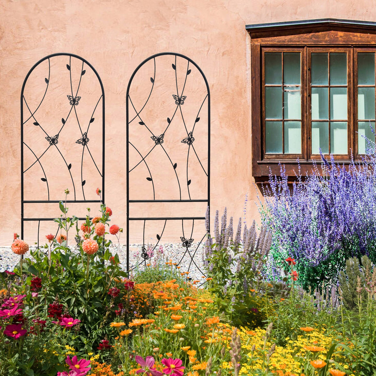 4 Pack Decorative Modern Metal Garden Trellis, view 8