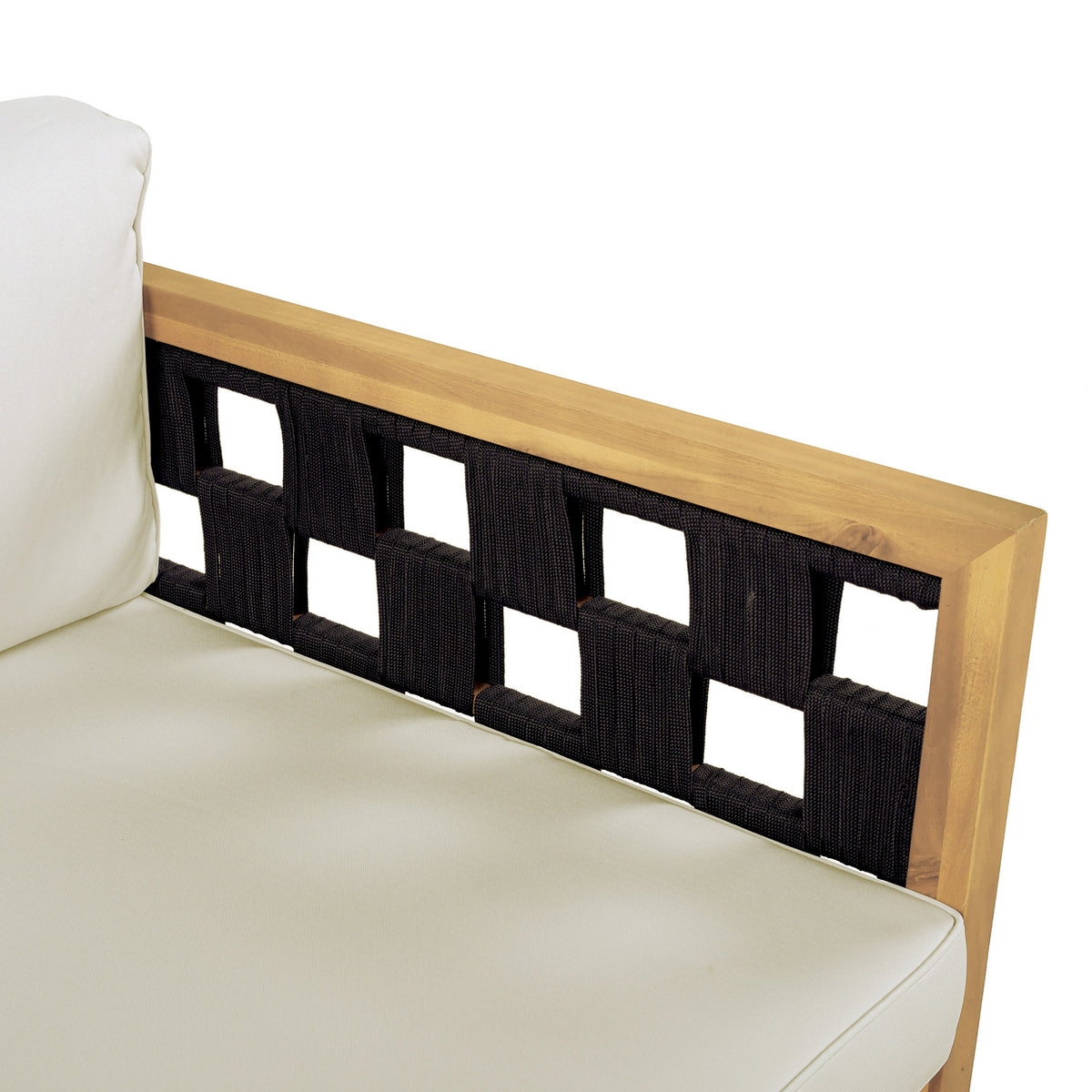 Three-Seater Outdoor Daybed - Acacia Wood Teak Finish Frame, view 13