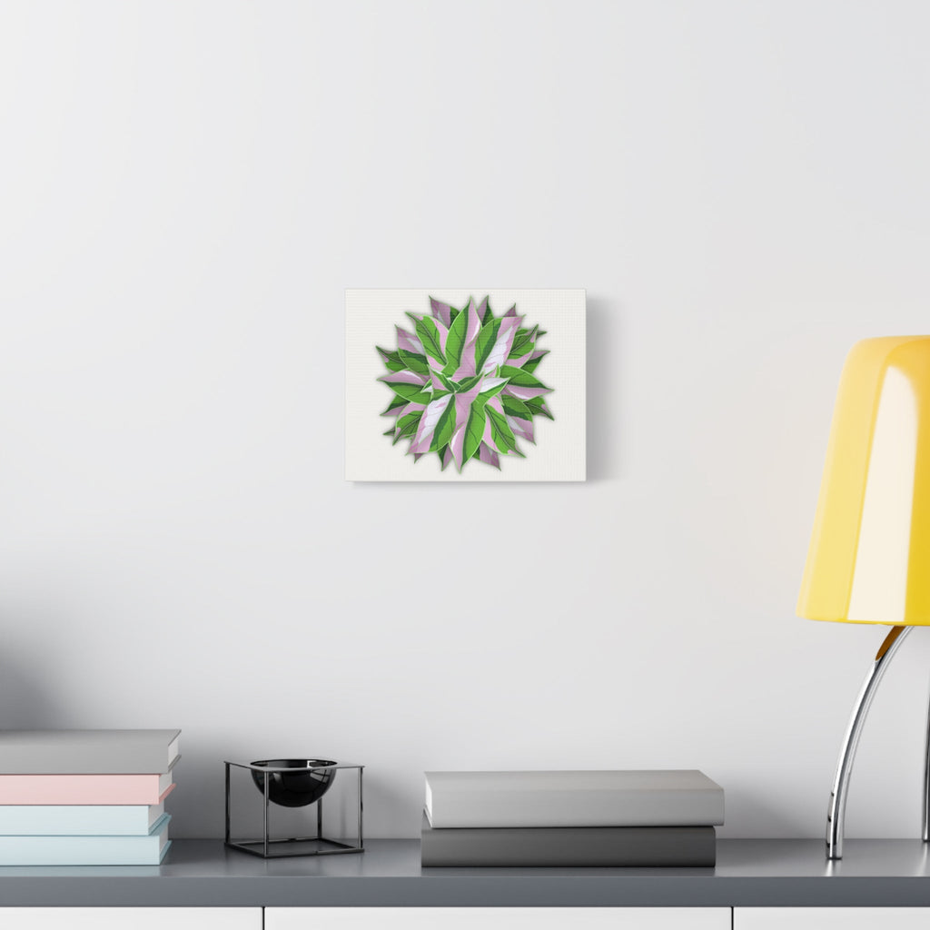 Syngonium Tricolor Pattern Canvas Print – Botanical Wall Art