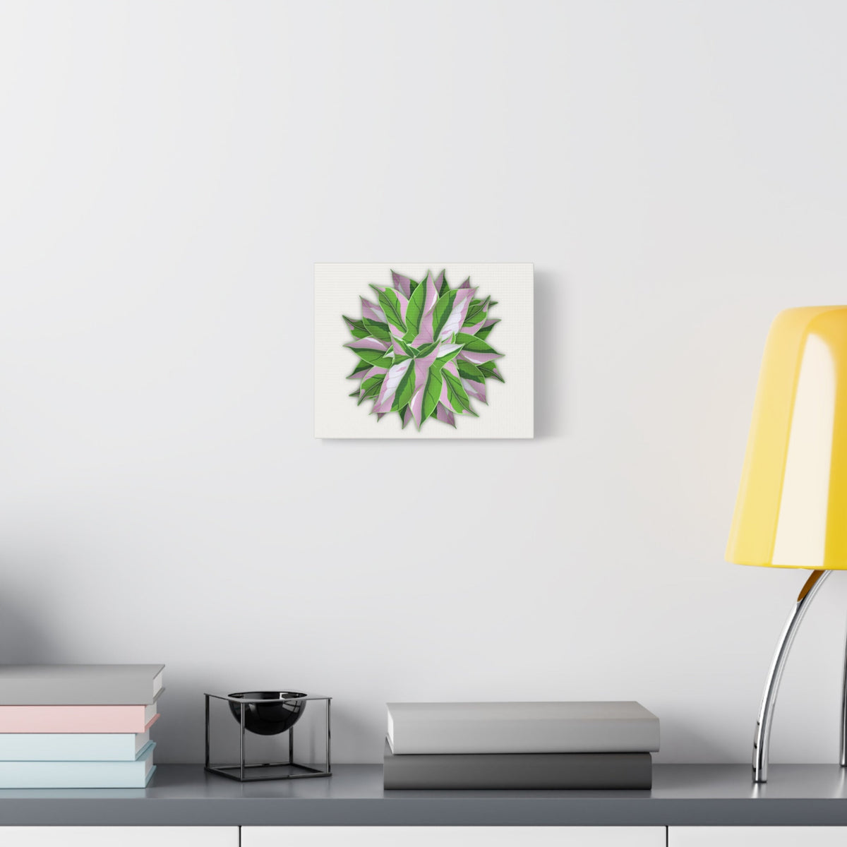 Syngonium Tricolor Pattern Canvas Print – Botanical Wall Art