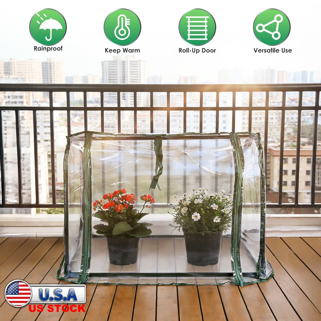 Tabletop Mini Greenhouse with Zippered Door – Portable Seed-Starting Tent, view 8