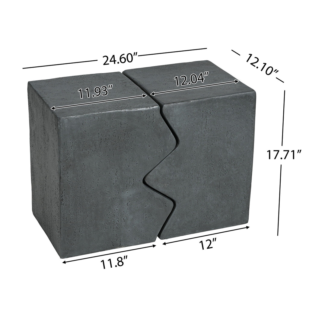 Rectangular Outdoor Indoor Accent Side Table (Set of 2), view 5
