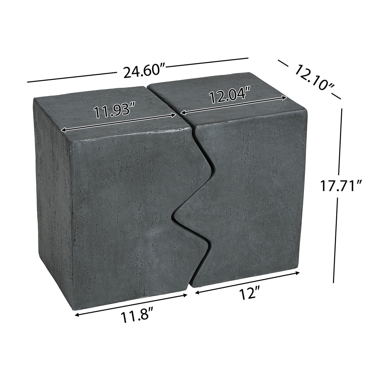 Rectangular Outdoor Indoor Accent Side Table (Set of 2), view 5