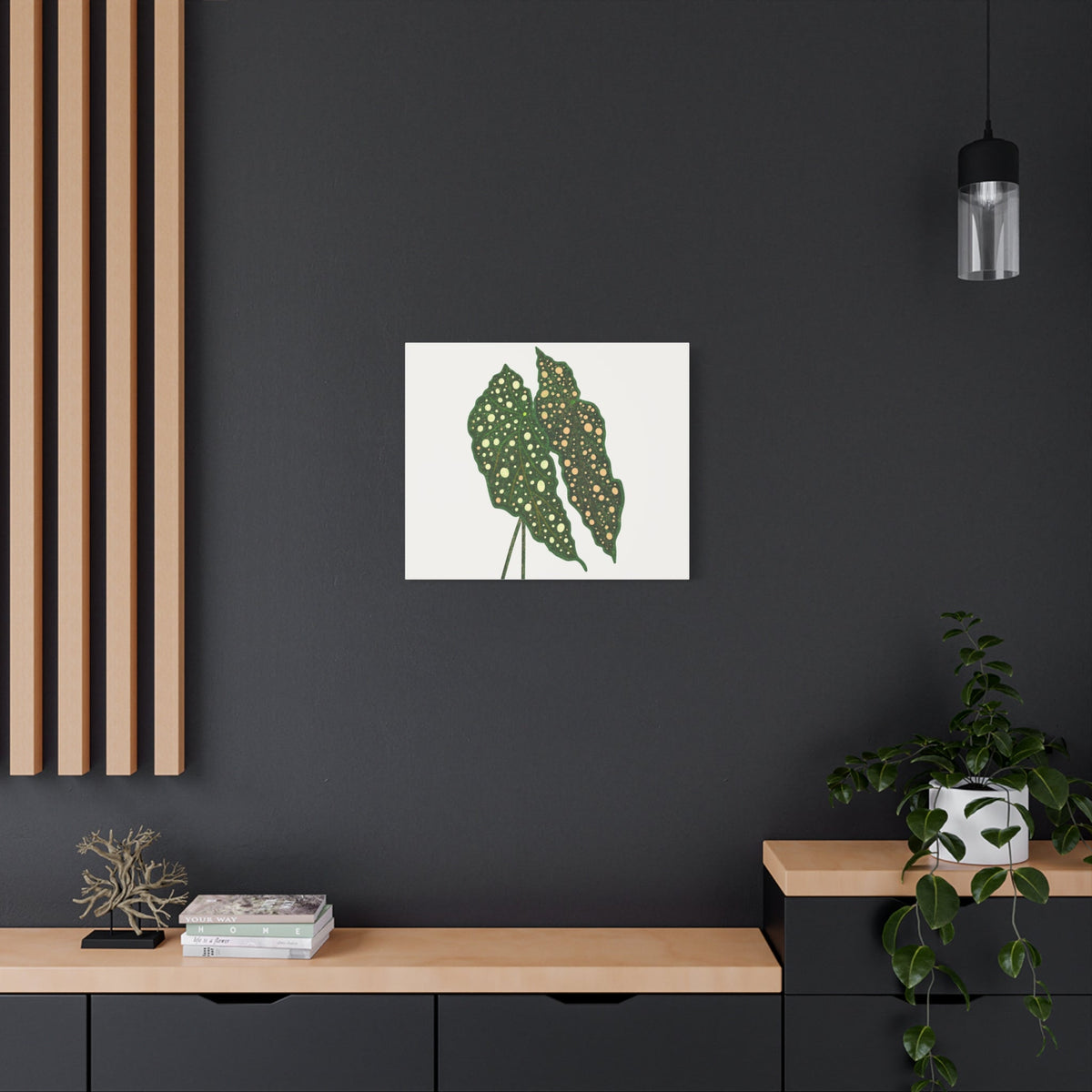 Begonia Maculata Canvas Print – Botanical Wall Art