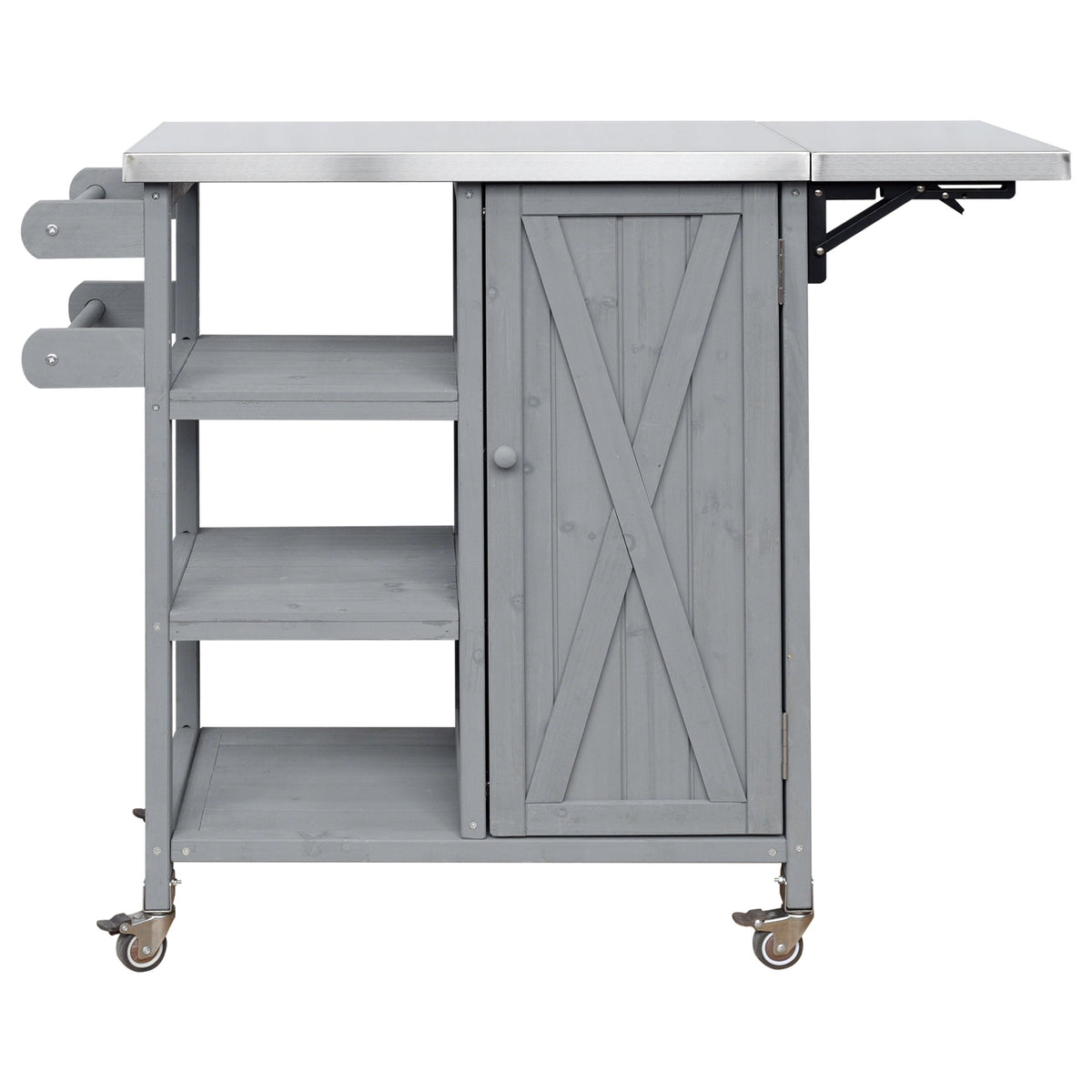 Foldable Outdoor Kitchen Island Patio Kitchen Cart, view 5