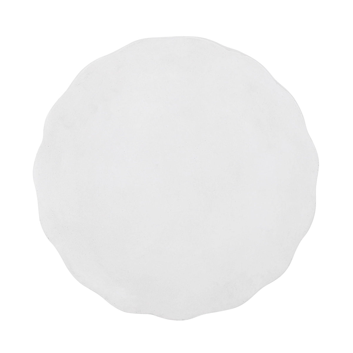 Diamond-Pattern Cylinder Concrete Side Table – Antique White, view 5