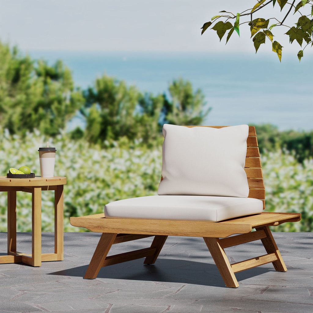 Sedona Outdoor Club Chair With Slatted Design, view 9