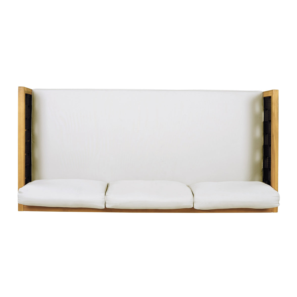 Three-Seater Outdoor Daybed - Acacia Wood Teak Finish Frame, view 9