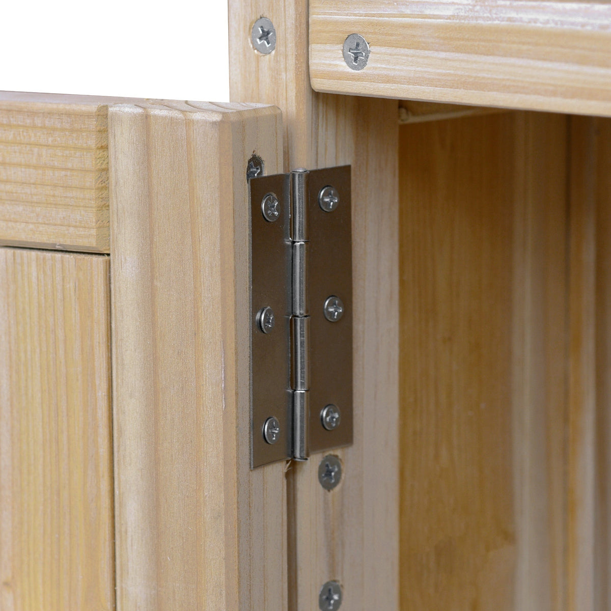 K&K Outdoor Kitchen Island – Natural Fir with Stainless Steel Top