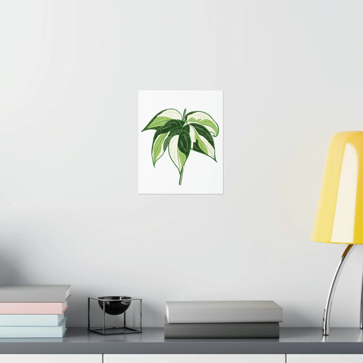 Philodendron Cream Splash Botanical Print – Unframed Wall Art, view 8