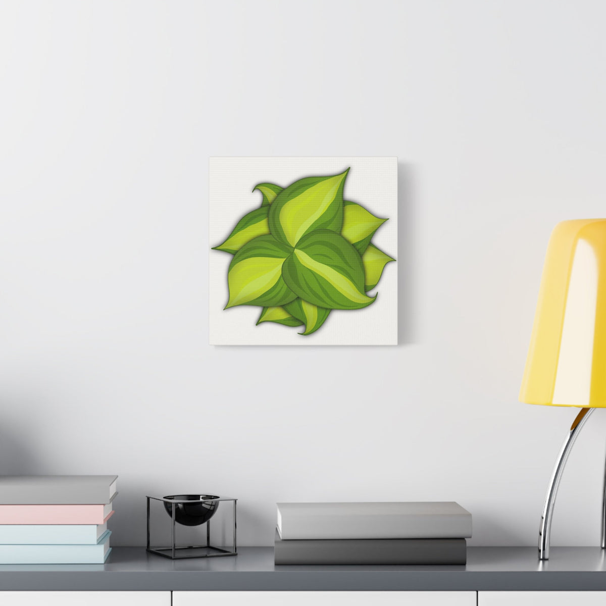 Philodendron Brasil Canvas Print – Botanical Wall Art