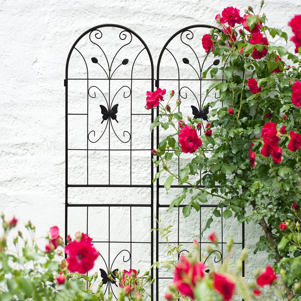 2 Pack Metal Garden Trellis 71" x 19.7" Rustproof Outdoor Support, view 6
