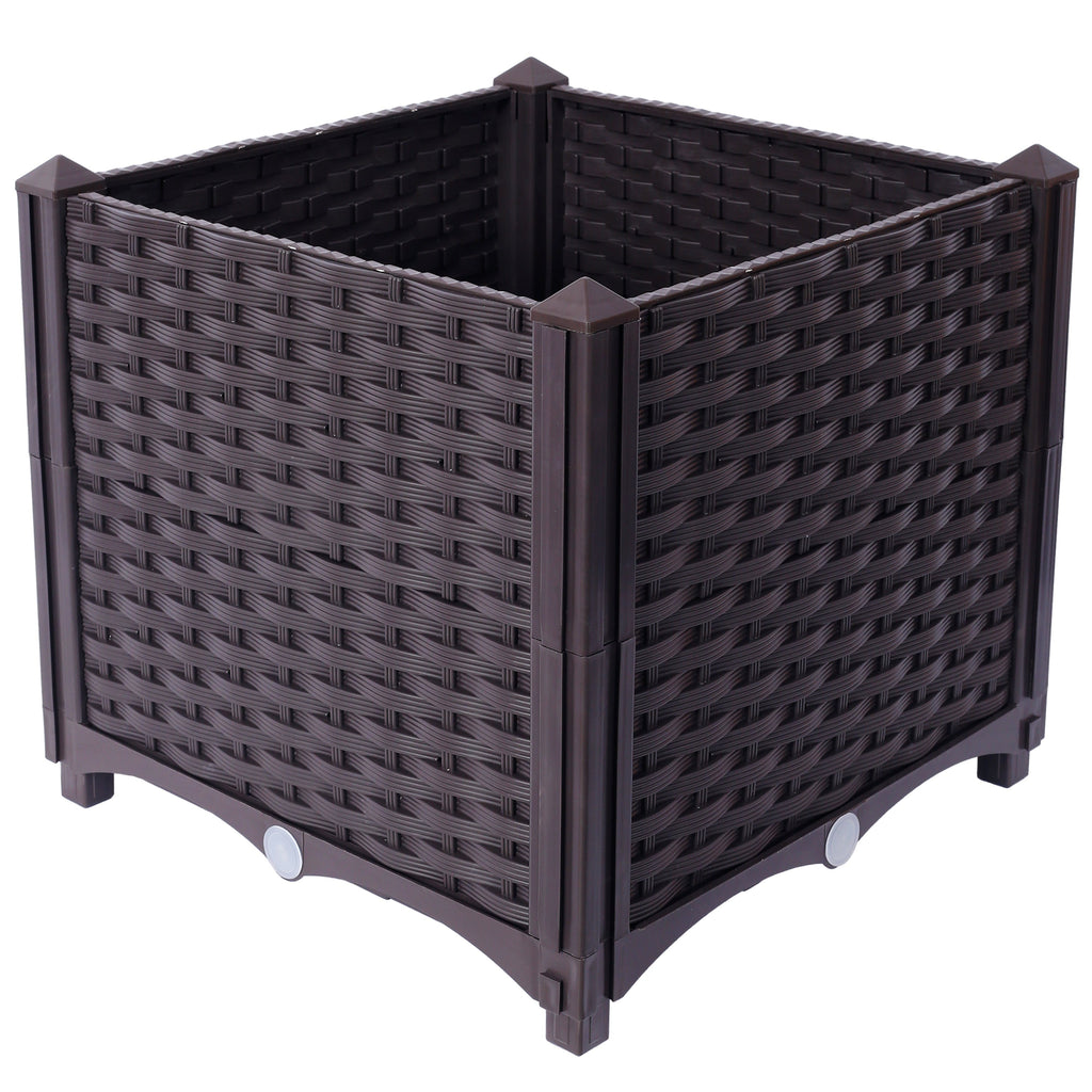 Self-Watering Deep Raised Garden Bed Planter Box - Polypropylene, view 4