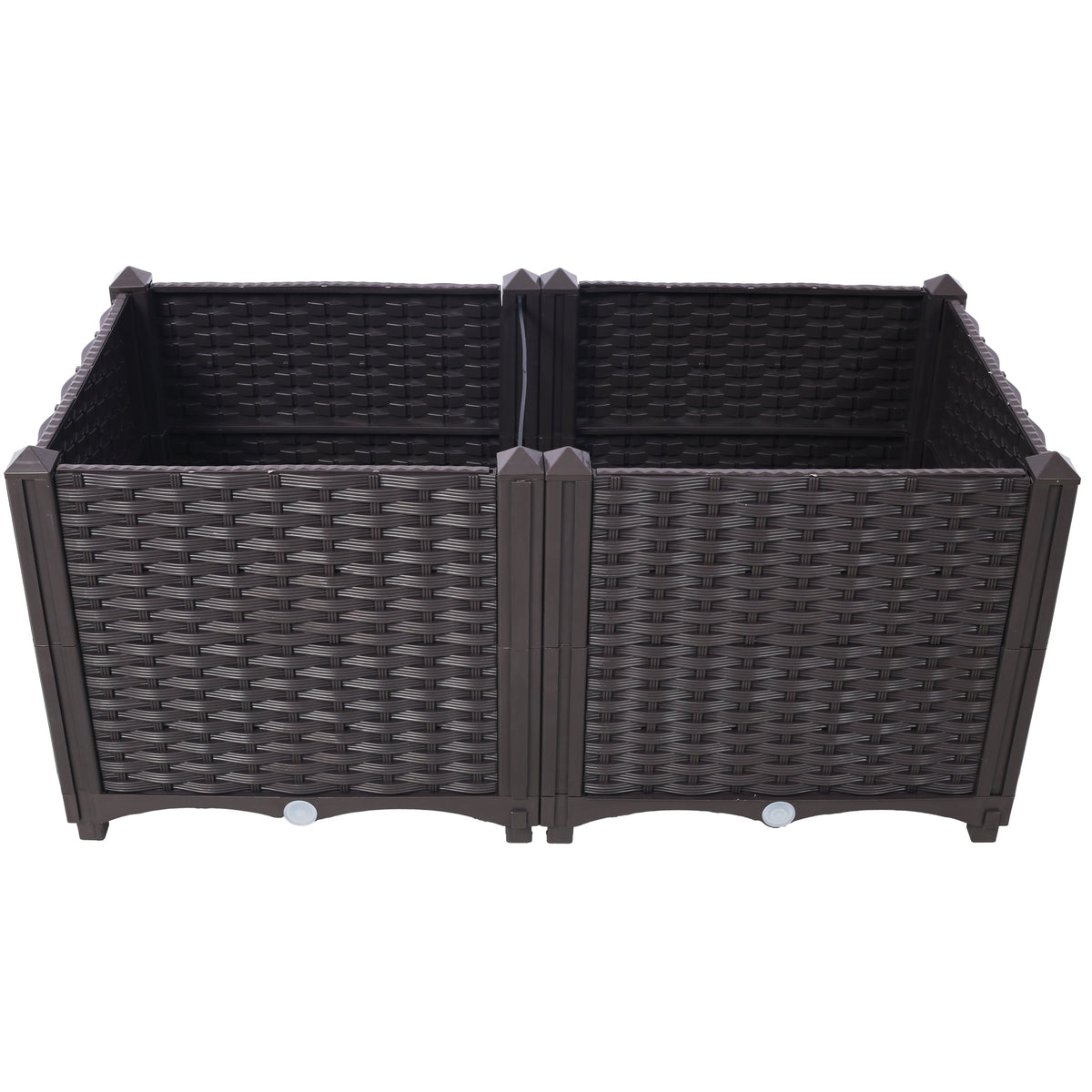 Deep Raised Garden Bed Planter Box with Self-Watering System - Polypropylene, view 6