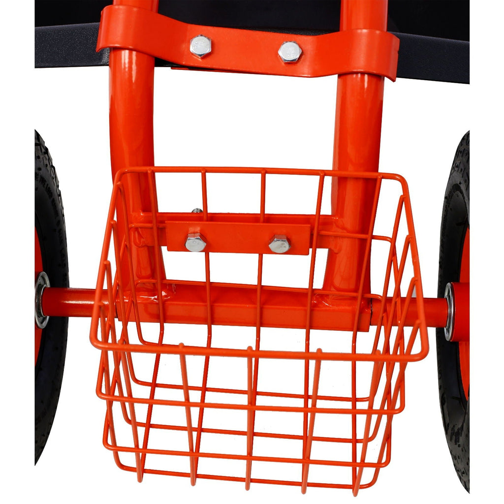 Rolling Garden Scooter Cart with 360° Swivel Seat and Tool Tray - Multiple Colors, view 7