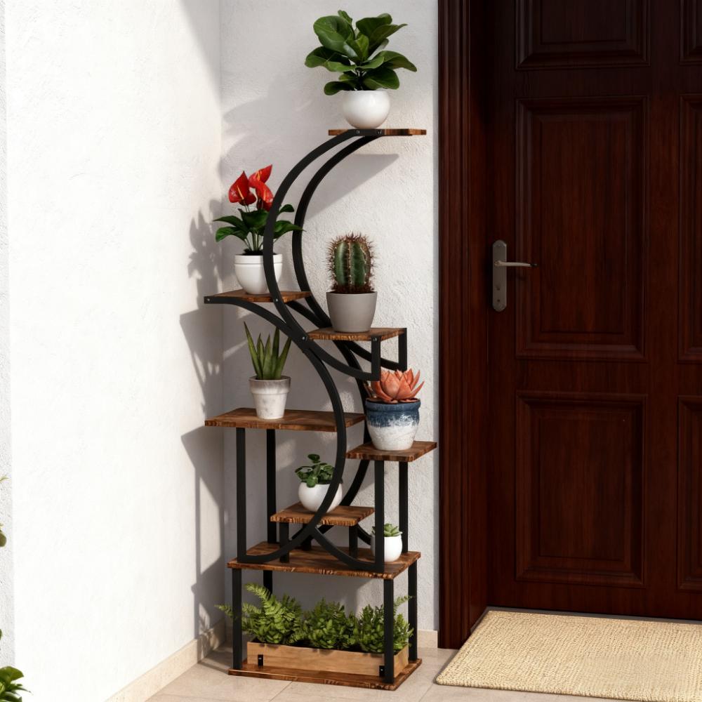 S-shaped 8-tier plant stand