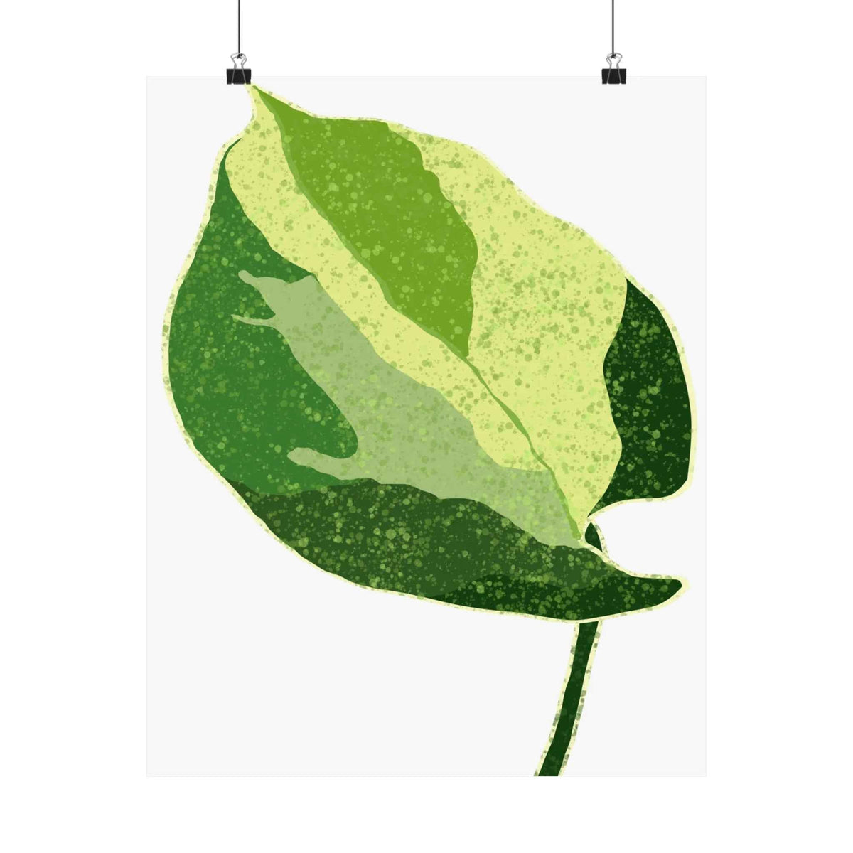 Manjula Pothos Illustrated Botanical Print – Unframed Wall Art, view 3